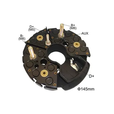 İthal BHP14501 Dıyot Tablası 15 Dıyot Yenı Tıp Bosch 28v - 140a Otobus Kamyon 