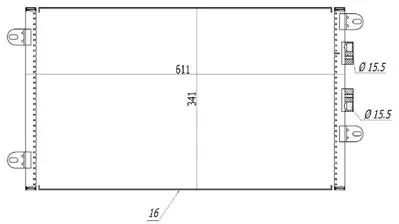 ORIS CAF666016 Klıma Radyatoru Alfa Romeo 147 1.6 16v T.Spark 01>10 46768973
