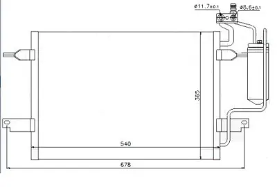 ORIS COP086018 Klıma Radyatoru Merıva A Z14xep - Z16xep - Y17dt (504x364x18) 1850086