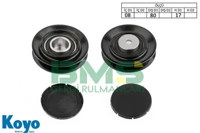 BMS 549 Alternator Gergı Rulmanı Bmw M42 E30 64551721844