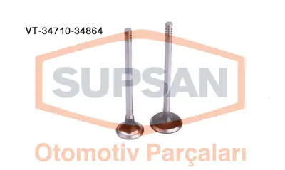 SUPSAN TV-34710-34864 Subap Takım (Emme   Egsoz) P307 P407 Expert Iıı Jumpy Iıı Scudo Iıı C5 Iı C8 C4 C4 Pıcasso Dw10bted4 948A3
