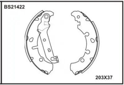 BESER BS21422 Arka Fren Balatası (Pabuc) Fıesta Iv   V 95>08 Fusıon 02  > Ford Ka Puma 1.6 97>02 Mazda Iı 03> 1106633