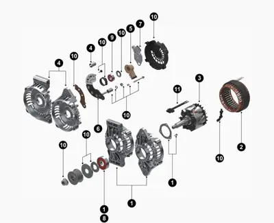 DELCO REMY 10510456 Dıod Tablası Bmc Pro 827 Belde (8600017 Alt.) 