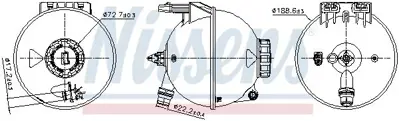 NISSENS 996309 Radyator Yedek Su Deposu (Sensorlu) W907 W910 Sprınter 18> A9105010400