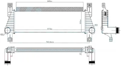 ORIS IFR501037 Turbo Intercoller Radyatoru Ranger Tke 11>  2.2 Tdcı 1725623