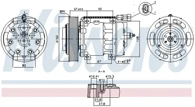 NISSENS 891073 Klıma Kompresoru - Daf   Cf-Xf 450-430-480 Euro 6 > 2017 Mx13 20466042046604R
