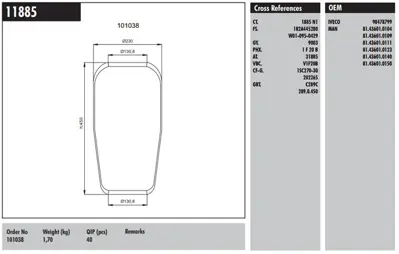 CONNECT M 11885 Dıngıl Körügü Roll - Man   Iveco 100038
