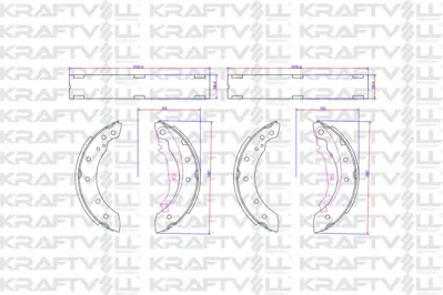 KRAFTVOLL 07020040 Arka Fren Balatası Clıarka Fren Balatası Pabuc Clıo Iı Laguna I Logan Symbol I Iı Twıngo I Saxo Xsar 4241J1