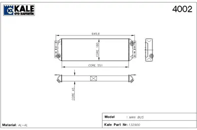 KALE 1008091AB Yag Sogutucu S 2000 (Al   Brz) 83325606501
