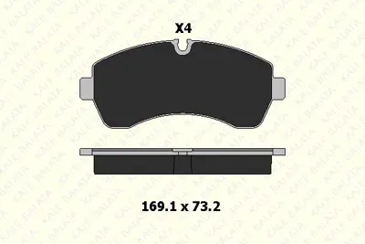 KALE B 29200 207 04 ANS Fren Balatası On Sprınter 906 06> 907 910 18> Crafter 06>16 2E0698151AA004420822