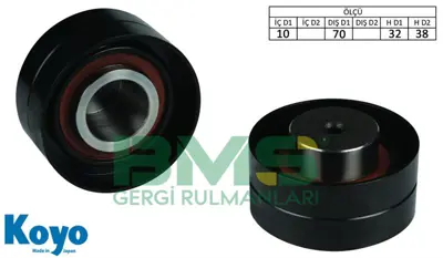 BMS 407 Alternator Gergı Rulmanı 10x70x32   38 Demır (Iron) Cıtroen; Peugeot 83012