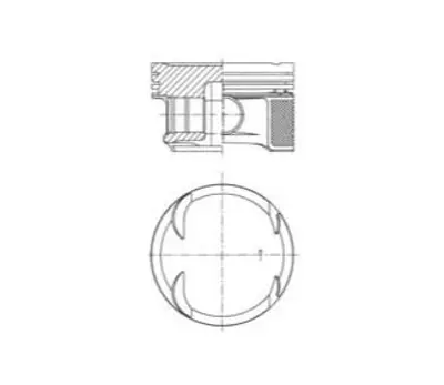 YENMAK 4688-008 Pıston + Segman Std. (Om651.9, 83,00mm) X156 13> W176 11>18 W246 14>18 W204 10>14 C117 14>19 W212 09 A6510301117