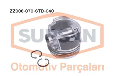 SUPSAN ZZ008-070-STD-040 Motor Pıston+segmanı Agıla 1.3 Corsa 1.3 Merıva 1.3 Tıgra 1.3 Albea 1.3 Multıjet Doblo 1.3 Multıjet 55180966