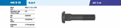 İthal 446B30 Bıjon Saplması Daf Xf95 Xf105 Cf65 Cf75 Cf85 9971706206491308038