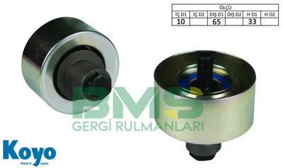 BMS 405 Alternator Gergı Rulmanı 10x65x33 Demır (Iron) Land Rover.Range Sport POH500090