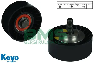 BMS 400 Alternator Gergı Rulmanı 10x75x29 Plastıık (Plastıc) Audı S6 Rs6 S8 A6 A8 Volkswagen 3.0d 22145276