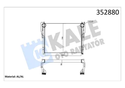KALE 352880 Intercool Radyatoru Mercedes Actros Mp4-Mp5   Arocs Om471 Euro6 96050000029605000002