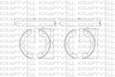 KRAFTVOLL 07020036 El Fren Balatası Pabuc Bmw E46 E60 E65 34416761293
