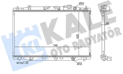 KALE 363745 Motor Su Radyatoru Honda Cr-V Iv 1.6 Dtec 12> (Mt)(425x748x26) 19010RSXG01 DRM40052 606443 HD2313 59233 M0130120 9002112 D74019TT 25012702 PL083162