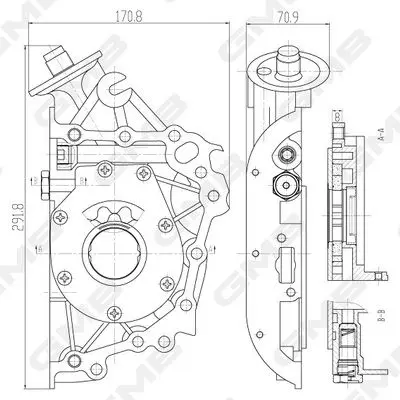 GMB GOAS-07A Yag Pompası 2131023000 2131023001 2131023002 2131023003