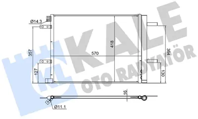 KALE 382640 Klima Radyatörü 9827450180 9815871080 62027N 350529 941090 43748
