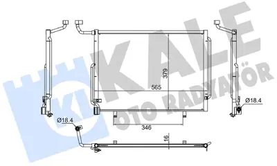 KALE 382655 Klima Radyatörü 2112501 H6BH19710AB NONRF 941092 2067885 H6BH19710AA 18015722 92011N