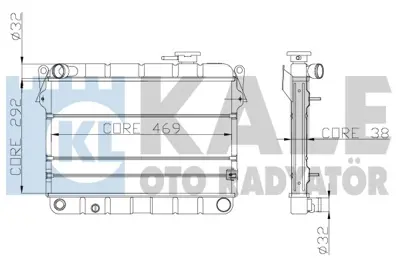 KALE 0101083PN Motor Radyator M131 Ym (3 Sıra Pn Sıstem) 85005296