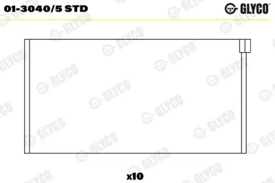 GLYCO 01-3040/5 STD Yatak 5 Sil. Kol Std 1150300060 1155861603 6150300060 6150300560 6150381810 6150382610 6155862203 6170300060 6175860503 A1150300060