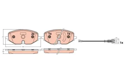 TRW GDB2392 Fren Balatası Ön VWN3CA2D390EA