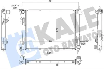 KALE 363760 Su Radyatörü 25310H8300