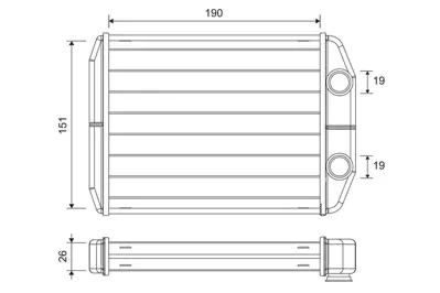 Valeo 811622 Kalorıfer Radyatörü 77366093