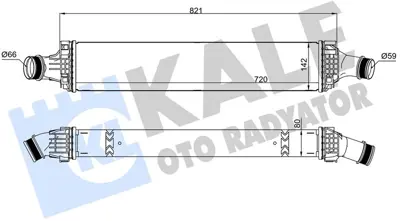 KALE 375935 Turbo Radyatörü 8W0145805AC