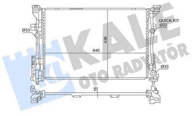 KALE 363850 Su Radyatörü A2465001203