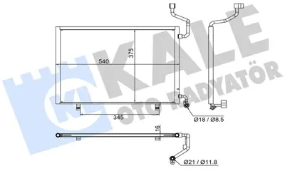 KALE 382660 Klıma Radyatörü AP3119710AA