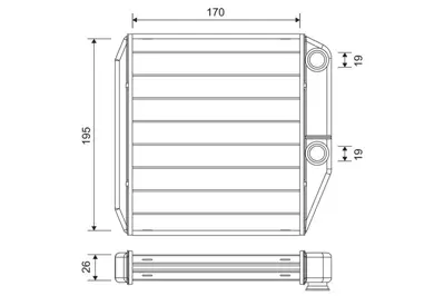Valeo 811600 Kalorıfer Radyatörü 77366513