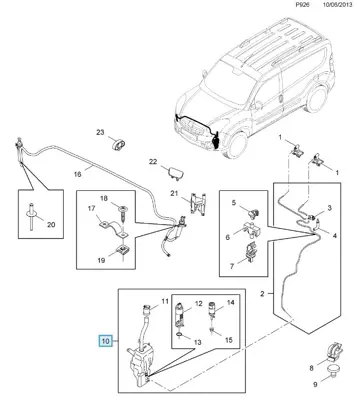 PSA 95513488 Yakıt Deposu Opel GM 1450017, GM 95513488