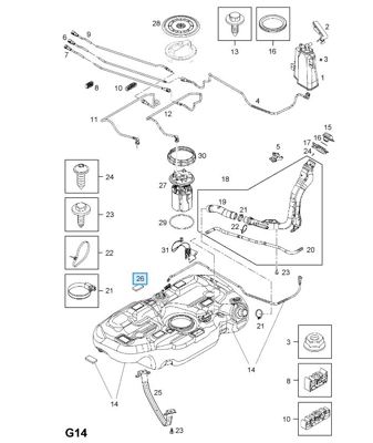 PSA 93195962 Depo Ses Kesici Opel GM 812884, GM 812911, GM 93189601, GM 93195962