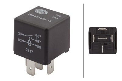 HELLA 4RA003510-151 Role 24v 4 Uclu 20 Amper Prof 4RA933332111