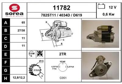 MONROE 11782 Arka Amortısor Sol Kıa Clarus 96--> 0K9AB28900A