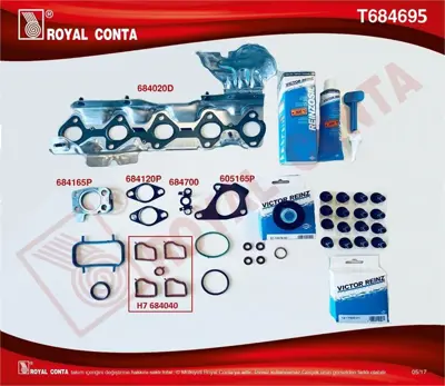 ROYAL CONTA T684695 Takım Conta Üst JX6Q6014AA