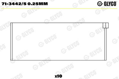 GLYCO 71-3442/5 0.25MM Kol Yatak Vw 2.4 D Aab Aja 025 033105701/5
