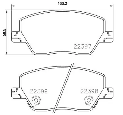 HATTAT 3032452 On Fren Balatası Fıat Egea 1.3 - 1.4 - 1.6d Multıjet 15> 77368368 77367628 77367910 8W0698451T 8W0698451S C2Y32648ZA9A C2Y32648ZA BPYK2648ZB BPYK2648ZA9C BPYK2648ZA