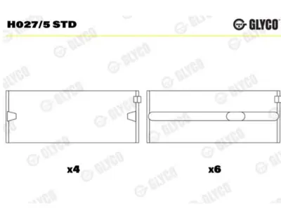 GLYCO FH0275STD Ana Yatak Std 1,8 1,8t 1,9tdı 1,6d 1v 1×1y 1z 68a 68c Aaz Abl Ade Adg Adk Adr Aee Aef Aey Afd Aff Af 52105561A 30105591 30105561F 26198491A 26198491 26198421A 26105591B 68198491 68105591A 56198451A