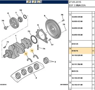 PSA 0118.F5 Yarım Flanş  0118.F5