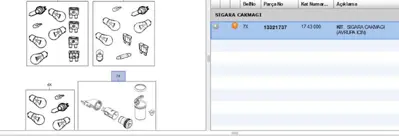 PSA 13321737 Küllük Sigara Çakmağı Set CORSAD 13321737 1743000