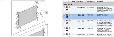 PSA 13486482 Part 1300363 1300378 13378215 13486482