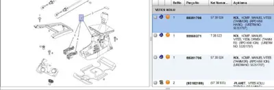 PSA 55351706 Vites Kolu Komp.Man.Opc Hariç ASTRAH 55351706 5738024