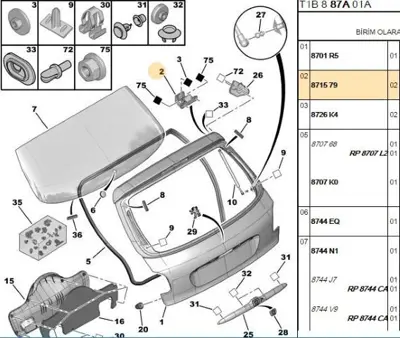 PSA 8715.79 Menteşe  8715.79
