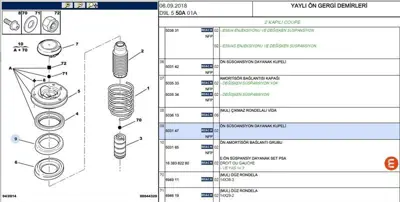 PSA 5031.47 Amör.Tabla Altı  5031.47