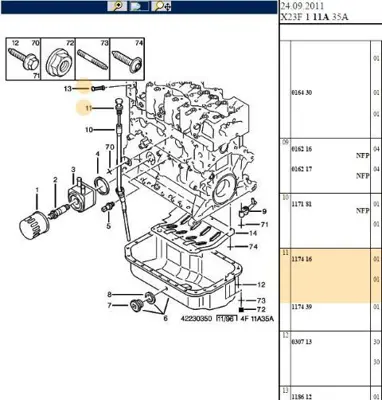 PSA 1174.16 Yağ Çubuğu Dj5-Dj5ted  1174.16